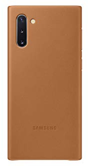 Samsung Original Galaxy Note10 Leather Cover, Official Samsung Galaxy Note10 Case/Leather Phone Case Made with Genuine Hardwearing Italian Calf Leather - Camel