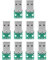 10pcs Adaptateur Micro USB vers DIP USB 4 Broches, Pas de 2,54 mm Module de Conversion de PCB Connecteur Mâle de Type A