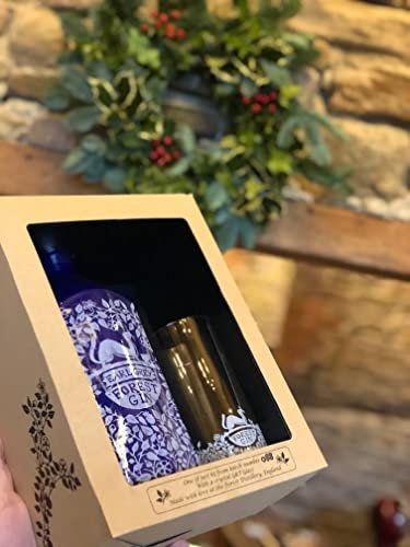 Forest Distillery Earl Grey Gin Gift Box - 70cl Porcelain Bottle & Etched Glass
