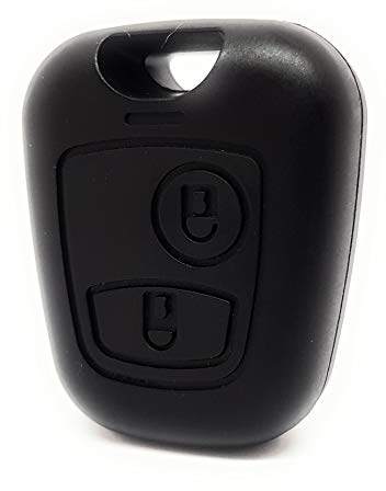 DigitalTech® - Kompatibles Gehäuse für Citroen Schlüssel CE1065 ohne Schraube. Ohne Klinge. 2 Knöpfe. Kompatibel mit Citroën Xsara Picasso Berlingo Schlüsseln.