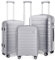 Kono Set de 3 Valises Rigide Ensemble de Bagages en Polypropylène Ultra Léger à 4 roulettes avec Serrure TSA 55cm Bagage Cabine + 65cm + 76cm (Gris)