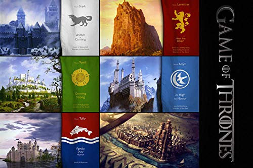 KELDOG Game Of Thrones Jigsaw Puzzle, Wooden 1000 Pieces Puzzles, Family Castle Jigsaw Adults Customized Interesting Puzzle Toys Kids Gift