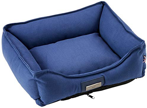 HUGO & HUDSON Cama de Lona para Perro, pequeña, Azul