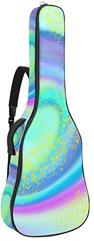 Gitarren-Gigbag, wasserdicht, Reißverschluss, weicher Gitarren-Rucksack, Bass-, Akustik- und klassische Folk-E-Gitarrentasche, bunt