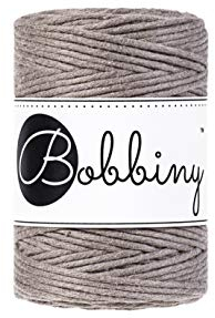 Bobbiny Baby Makramee-Schnur, 1,5 mm, 100 m, Kaffeebraun