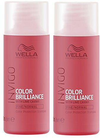 2er Color Brilliance Shampoo Invigo Wella Professionals für feines bis normales Haar je 50 ml = 100 ml