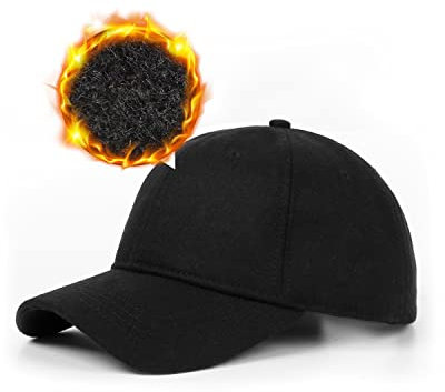 Zylioo M-L Winter Basecap Großen Kopf, Fleece Running Cap, Warme Wolle Kappe Baseballkappe