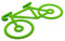 baiki Fahrrad Universal-Spanngummi, Handy Taschenlampe Jacke Werkzeug Halterung. Silikonband, extra stark – Gepäckspanner, Expander, Gummiband (Grün_)