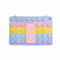 Cover protettiva per iPad 2019 (7th) / 2020 iPad (8th) 10.2``, CrazyLemon Push Pop it Bubble Fidget Toys Cover protettiva a tutto tondo con supporto pieghevole e cordino - Arcobaleno