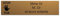 Plaque gravée pour nom boîte aux lettres STOP PUB autocollante 10x2,5cm personnalisée 1 à 3 lignes Or Brossé