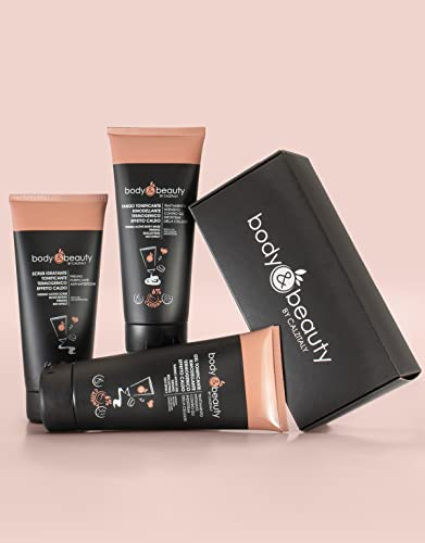 BODY&BEAUTY Anti Cellulite Straffende Formende Intensive Behandlung Stark Wärmender Effekt (Gel + Body Mask + Scrub - 200 ml)