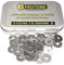 Rondelle in metallo inox M3: (Diam.int = 3,2 mm x Diam.ext = 12 mm) Scatola 50 pezzi larga piastra tipo L in acciaio inossidabile A2 | Carrosier fai da te Riparazione | Anti-corrosione uso esterno -