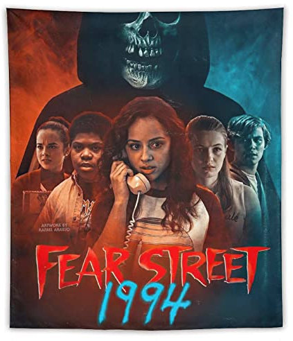 NANXIANG Fear Street 1994 Horror Movie Poster Polyester Tapisserie Wandkunst Bild Drucke Hängende Foto Geschenk I