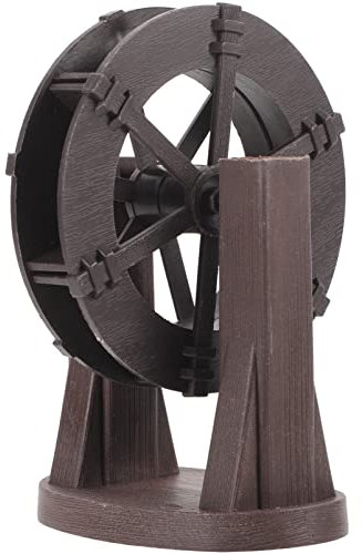Happyyami Creative Waterwheel Model Diy Zen Fountain for Flowerpot Ceramic Pot Fountain Wheel