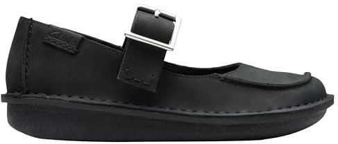 Clarks Funny Bar, Mocassino Basso Donna, Lea Oleosa Nera, 37 EU