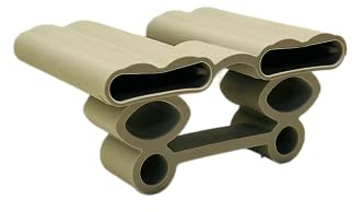 Generisch 10er Set Kappen zur Befestigung von Leisten im Lattenrost (151_ 36x58x9 (Duo)