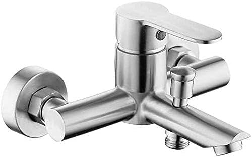 Outside Taps Kit Garden Taps Outdoor Taps Modern Stainless Steel Bathroom Shower Mixer Faucet Single Lever Cold And Hot Water Taps,HaoAMZ