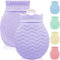Kleine Wärmflasche mit Bezug - 320ml Mini Silikon Wärmflasche für Warm- und Kaltkompressen, Hand-Fuß-Bettwärmer, Ideal für Menstruationsbeschwerden, Schmerzlinderung