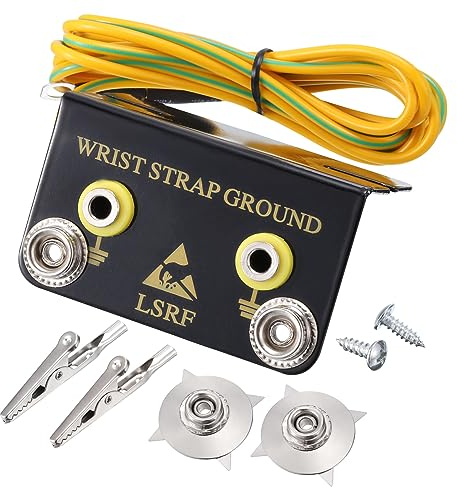 QUARKZMAN ESD Antistatik Erdungsbuchse L Formig ESD Erdungsbuchse Stecker für Handgelenkband Erdung