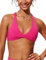 CRZ YOGA da Donna Collo a V Reggiseni Bikini Torsione Frontale Vestito da Bagno Incrociato sul Retro Imbottita Granita Rosa 44