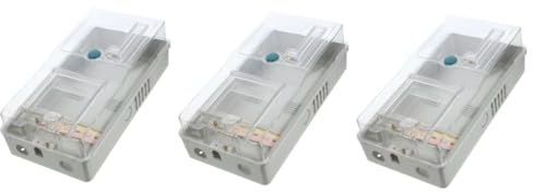 Mikikit 3Er-Box Zählerkasten schutzbox switch box verteilerblock schirmständer verkleidung Gehäuse für Stromzähler Simplex elektrische Box Outdoor-Box Meter Verteilerkasten Plastik