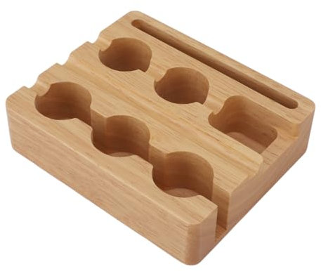 60PCS Reusable Coffee Capsule Refill Kit Aluminum Foil Seals Lid with Wooden Holder for Nespresso Original Coffee Pods