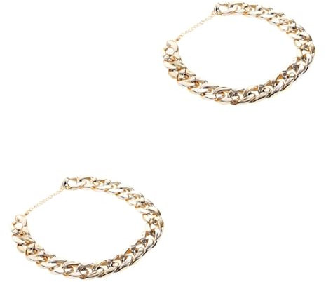 HAPINARY 2stücke Goldene Kette Für Haustiere Modisches Für Kleine Hunde Und Verstellbar Mit Coolem Für Fotografie Und Besondere Anlässe