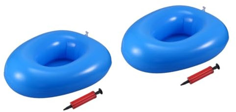 KOMBIUDA 2stücke Aufblasbare Bettpfanne Für Bettlägerige Patienten Waschbare Ergonomische Toilettenschüssel Mit Handpumpe Für Senioren Und Pflegeeinrichtungen Hygienisch Und Leicht Zu