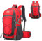 YENTAKE 36-55L Wanderrucksack Herren Damen Trekkingrucksack Outdoor Rucksäcke mit Regenhülle für Camping Wandern Reisen, Outdoor Daypack mit Hüftgurt,55x33x21cm (Rot)