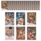 com-four® 100x Grußkarte für Weihnachten - Festtagskarten mit 6 weihnachtlichen Motiven - Festliche Klapp-Karten mit Briefumschlägen - Weihnachtskarten - Festgruß (100 Stück - Santa Claus)