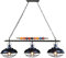 Billardtisch-Lampen,Echte Billardkugel Design Esstisch Pendelleuchte,Hängeleuchten Mit 3 Metallschirmen,Industrielle Vintage Hängelampe Für Billardzimmer,Snookertisch, Kücheninsel(E27/120CM)