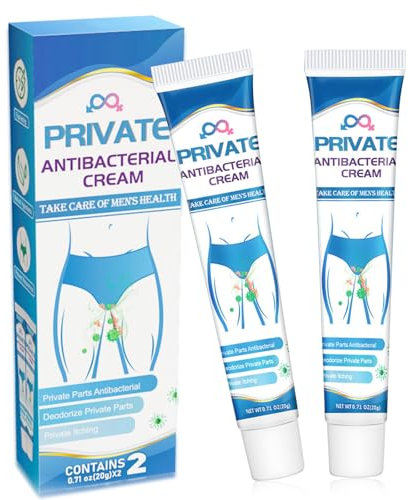 2 Pcs Crema Antibacteriana Privada, Pomada para la Piel Antibacteriana, Crema Antifúngica de Uso Externo, Crema Antipruriginosa Íntima para Aliviar Rápidamente el Picor y Desodorizar