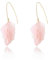 BUEMMR Boucles D'oreilles Pendantes en Forme de Fleur en résine Crochet Plaqué or 18 Carats Boucles D'oreilles Pétales Rose Rétro Fleur Boucles D'oreilles Pendantes Personnalisées élégantes