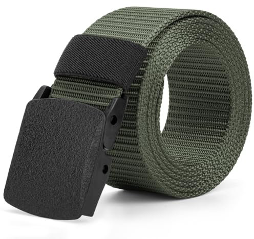 Justay Comf Gürtel Herren Nylon Canvas Belt für Herren,Gürtel Stufenlos Verstellbarer Stoffgürtel Geschenke