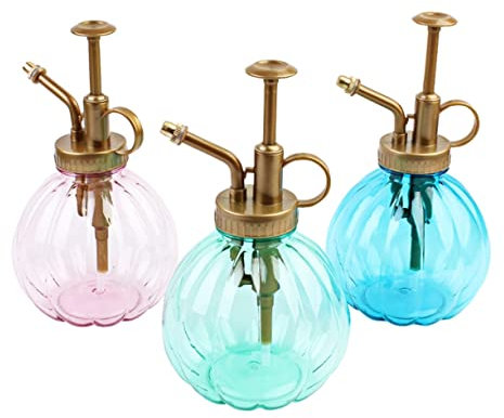 OFFSCH Sprühflasche Luft Nebelwasserflasche Pumpzerstäuber Saftig Anlage Gartensprüher Pflanzenbewässerungskugeln Pflanzenstrohhalme Selbstbewässernd Schaum Blue Wiederverwendbar