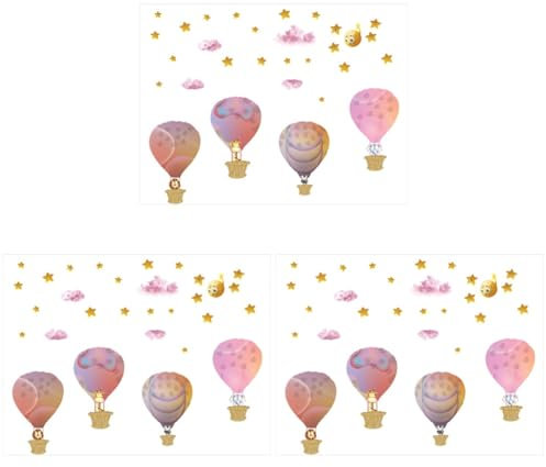 PRETYZOOM 3 Sätze Wandtattoo Kinderzimmer Wanddeko Wandpolsterung Kinderzimmer Tapetenablöser Luft Jungenzimmerdekoration Wandtapete Kleben Und Abziehen Kindertapete Pvc 2 Stück * 3