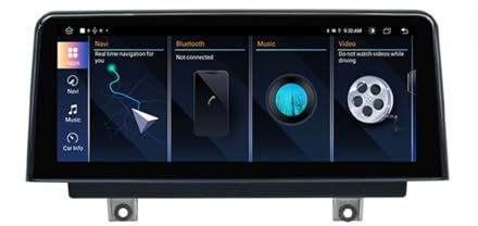 Autoradio stéréo 2Din Android 14 Bluetooth pour BMW F20 F21 Série 1 2 2011-2016 Écran tactile 10,25 pouces Stéréo Voiture avec commande vocale Carplay Wifi Commande au volant USB GPS (X7 6G + 128G)