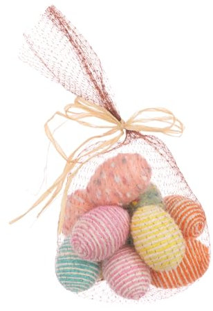 Floral Silk Ostereier aus Wolle, 12 Stück