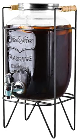 Getränkebehälter - Bequeme Funktionalität 4L Getränke Getränke Container Pitcher | Luftdichtes Getränk Limonadenspender Jar mit Zapfen, Cocktailweinspender Krug für BBQ