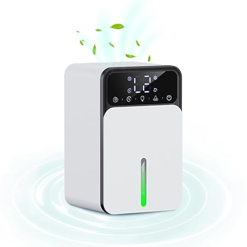 Dehumidifiers for Home, 1200ml High Efficiency Dehumidifier for Bedroom, 3 Modes Quite Portable Bathroom Dehumidifier, 24H Timer, 7 Colorful Lights, Electric Small Dehumidifiers for Drying Clothes