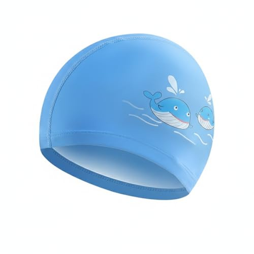Cuffia Per Bambini, Cuffia Con Rivestimento Impermeabile In PU, Motivo A Forma Di Pesce, Blu
