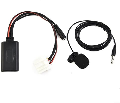 Allthingstore 5.0 AUX-Audio-Adapter, für Mazda 3 6 MX-5, für RX-8 Stereo-Radio mit Mikrofon-Unterstützung