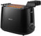 Philips Daily Collection hd2583/90 8slice (S) 600 W schwarz (8 Slice Toaster – (S), Schwarz, Kunststoff, Knöpfe, Rotation, China, 600 W)