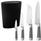 San Ignacio PK658 Set de Tacoma Universal Lavable y Juego de 4 Cuchillos, Gris
