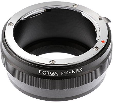 FOTGA PK K Lens to NEX E-Mount Adapter For Sony NEX3 NEX5 5N 5R 5C NEX7 NEX6 Adapter Ring for Alpha a7 a7S a7R a7II a7SII a7RII A7III A7RIII A7SIII A9 a6500 a6300 a6000 a5100 a5000 a3500 camera