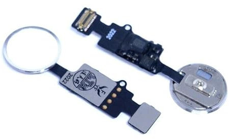 handywest Kompatibel für iPhone 7 7G Home Button Flex Touch ID Finger Abdruck Knopf Silber 821-00912-A