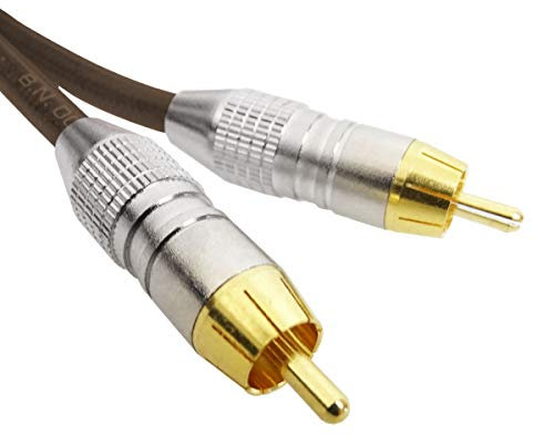 Rode Câble RCA HiFi avec 2 fiches RCA Marron 3 m