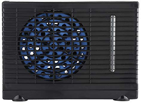 Mini ventilador de enfriamiento del acondicionador del coche, refrigerador de agua por evaporación del enfriador de agua evaporativo del acondicionador de aire del camión del automóvil portátil 12V