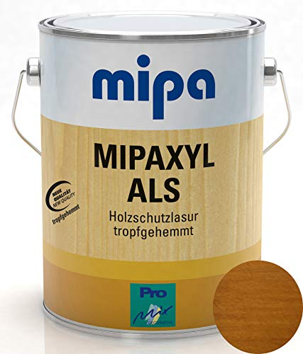 Holzlasur mittelschichtig Mipaxyl ALS Langzeitschutz 2,5l im Wunsch Holzfarbton (Teak)