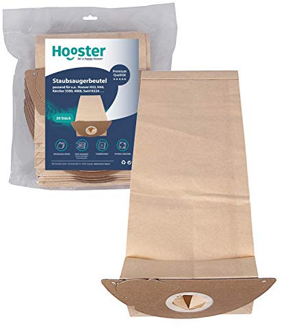 Hooster - 20 Sacchi per Aspirapolvere Kärcher 4000 TE 4000TE 4000-TE Carta